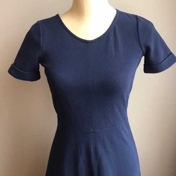J crew Ponte fit & flare dress Sz 00 - Picture 4 of 7